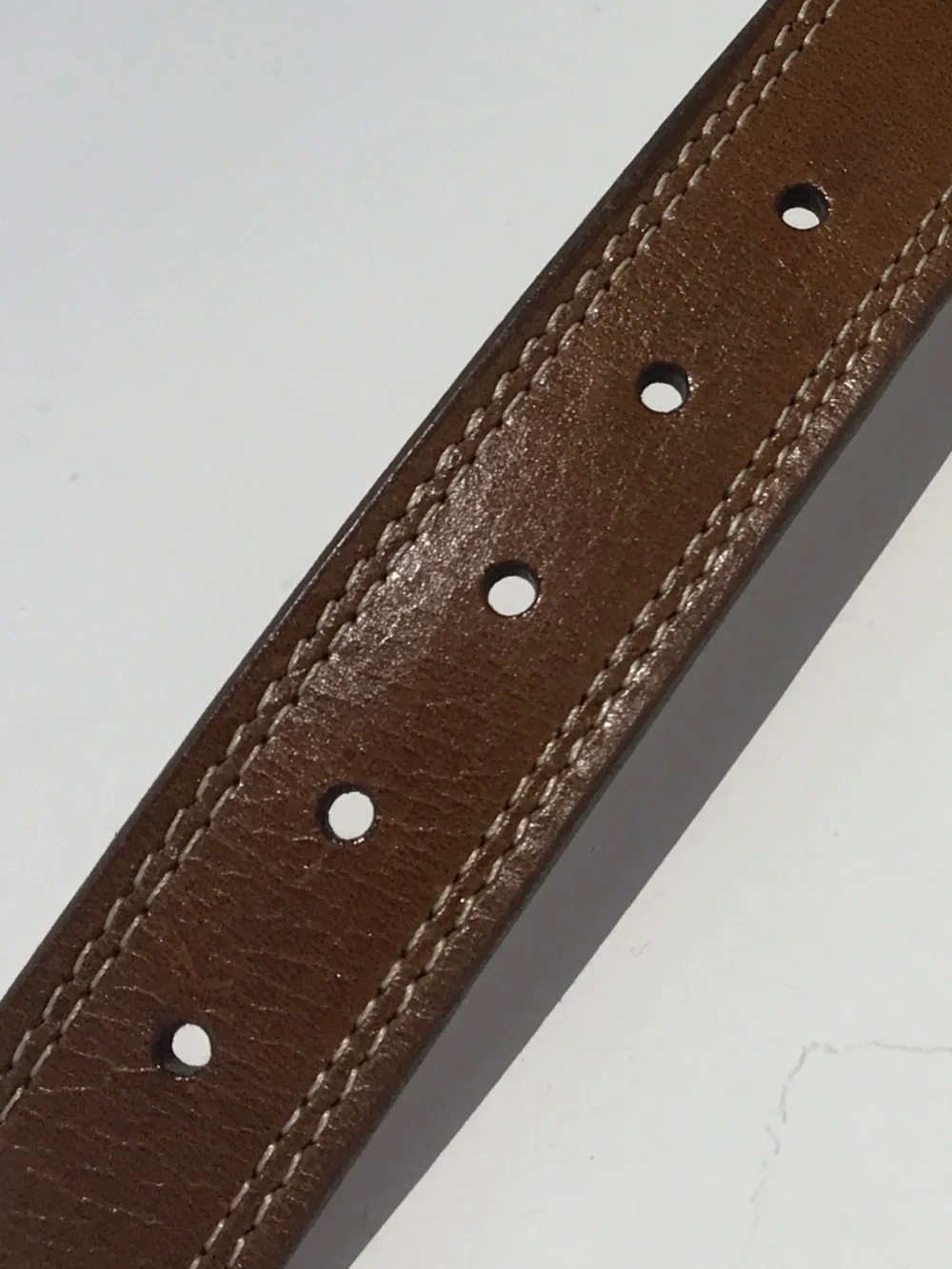 MARTIN DINGMAN HANDCRAFTED BRASS BUCKLE EXOTIC WATER BUFFALO LEATHER BELT 38